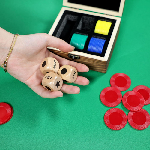 Juego De Dados Central Izquierdo Y Derecho, Incluye 3 Dados