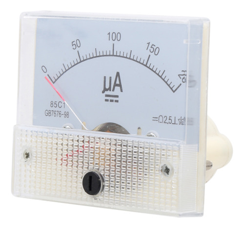 Amperímetro Analógico 85c1 Dc 0 ~ 200ua Medidor De Corrente