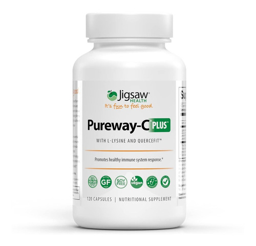 Jigsaw Health Pureway-c Plus Con L-lisina Y Quercetina, 120