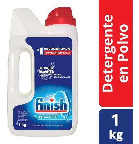 Detergente En Polvo 1 Kg Lavavajillas Automático Finish
