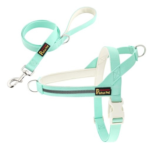 Conjunto De Arnés Y Correa Para Perros De Algodón Reflectant
