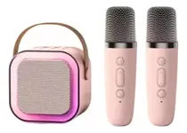 Comprar Caixa De Som Com 2 Microfone Karaokê Sem Fio Bluetooth Led 