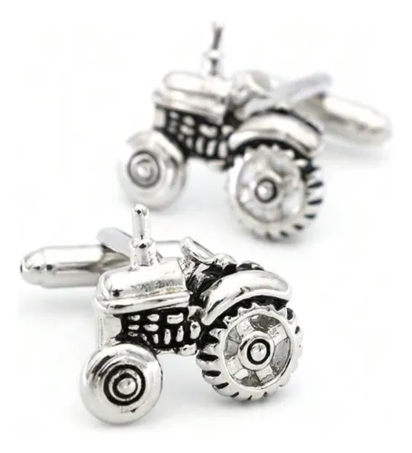 Colleras Hombre Diseño Tractor, Gemelos Para Camisa, Traje