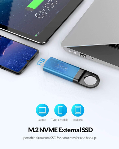 Orico 1t Mini M.2 Nvme Disco Duro Externo De Estado Sólido