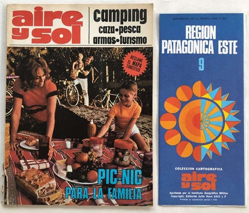 Aire Y Sol Nº 12 Caza Pesca Camping C/mapa Septiembre 1973