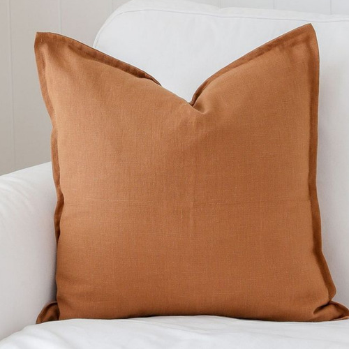 Pack X2 - Fundas Almohadon Tusor 50x70 (varios Colores) Canela Funda Tusor
