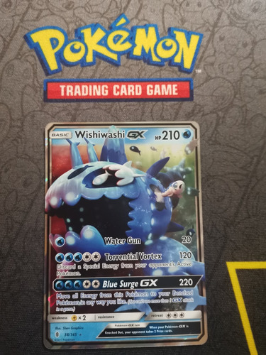 Wishiwashi Gx 38/145 Ultra Rara Pokemon Tcg 