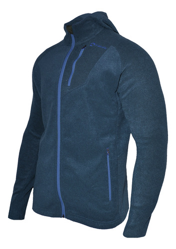 Campera Makalu Micro Rustic Capa Intermedia Polar Hombre