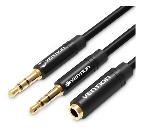 Cable Audio Vention 3.5mm Mic/audio A Auxiliar Audifono 30cm