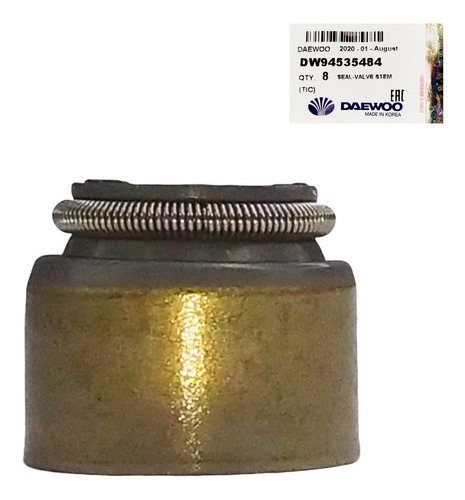 Imagen 6 de 7 de Gomas Valvulas Spark 2005 2006 2007 2008 Original 8 Piezas