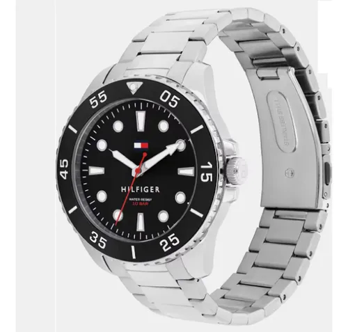 Relogio Masculino Tommy Hilfiger Oceanic 1792203 Prateado Prateado Preto