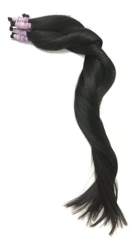 Mega Hair Cabelo Humano Natural Liso 70 A 75cm -250gr Cor Castanho