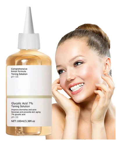 Tónico Ácido, Ácido Glicólico De Frutas, 100 Ml, 7% Glicólic 100ml