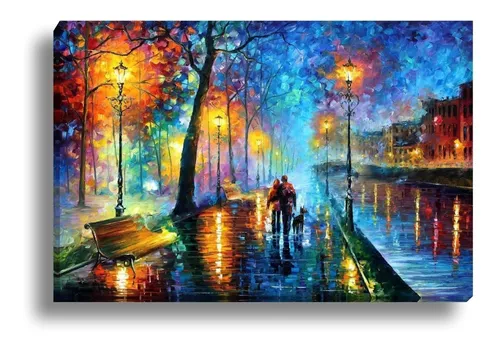 Lienzo grande decorativo con doble lluvia, 120 x 90 colores, marco de  impresión de alta resolución, lienzo a color, tela, bordes infinitos