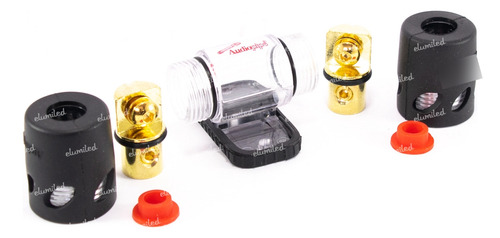 2 Portafusibles Audiocar Afc Entrada 4/8 Ga Salida 4/8 Ga