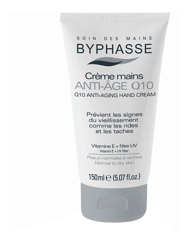 Crema De Manos Byphasse Antiedad Q10 150ml Vitamina E