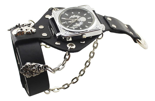 Reloj De Moda De Hip-hop Punk Skull Para Hombres Y Mujeres,.