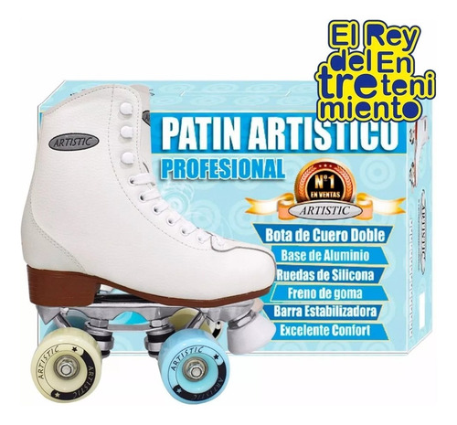 Patín Artístico Profesional 100% Cuero Aluminio Garantia Rey