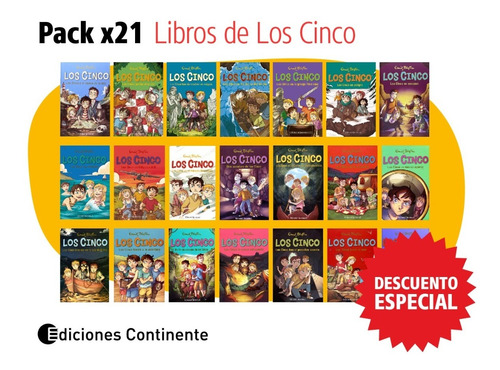 Pack Oferta 21 Libros De Los Cinco - Coleccion