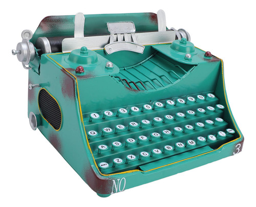 Adorno Artístico De Metal Antiguo, Modelo De Máquina De Escr
