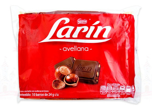 Caja Chocolates Nestlé Larin Avellana 30ex/10p/24g