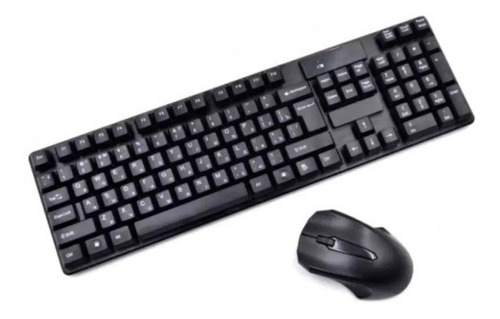 Combo Teclado Y Mouse Unitec Tj-808 Usb Inalambrico Receptor