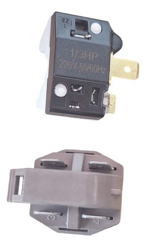 Relé 4 Pines Ptc Y Protector Térmico Para Compresor 1/3