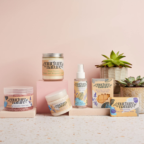 Kit De Spa Nurture By Nature Relax & Calm Con Aroma A Lavand