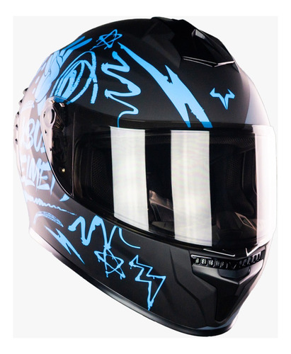 Casco Edicion Especial Xbull Vibes Azul Deportivo Certificad