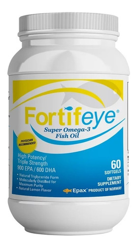 Super Omega-3 60cap Fortifeye - Unidad a $4165