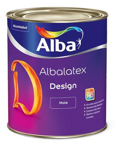 Albalatex Design Latex Interior Colores Mate X 1lt - Prestigio