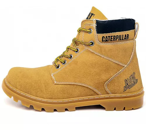 Bota Masculina Caterpillar Resistente em Couro