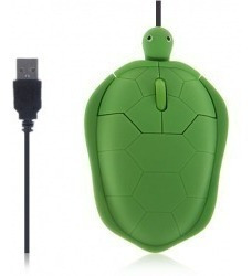 Mouse Optico Forma De Tortuga Cable Usb