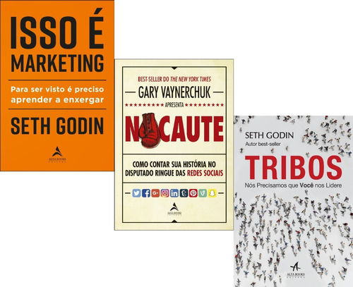 Livro Kit: Tribos, Isso É Marketing E Nocaute