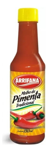 Molho Pimenta Vermelha Tradicional 150ml Arrifana