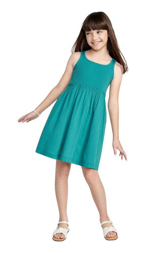 Vestido Sin Mangas Fit & Flare Verde