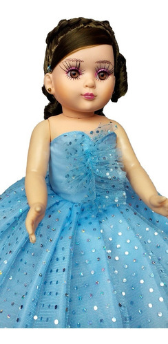 Muñeca Quinceañera 15 Yeni Azul Cielo