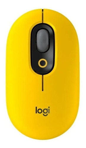 Mouse Logitech Pop Inalámbrico Negro Amarillo Mexx 1