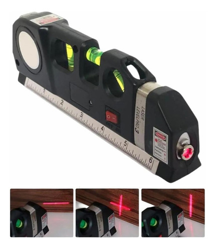 Nivel Nivelador A Laser 8m Alta Precisao Com Trena E Regua