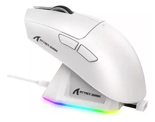 Mouse Gamer X11 Attack Shark Tri Mode 22000dpi S Fio C Dock