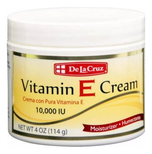 Crema Humectante Con Vitamina E 10000iu 114gr De La Cruz
