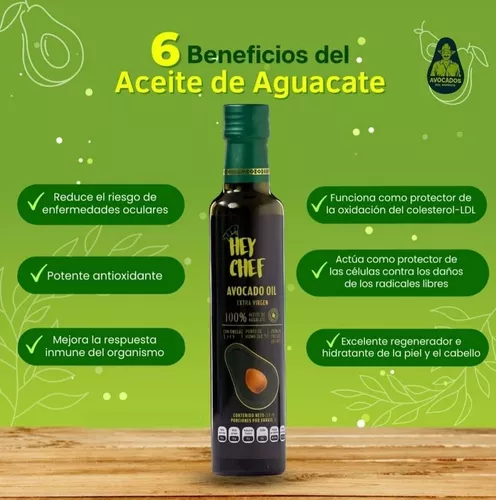 Aceite De Aguacate Hey Chef Botella 250 Ml X 2 Uds