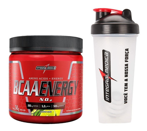 Bcaa Energy 240gr Integralmedica Grátis Coqueteleira