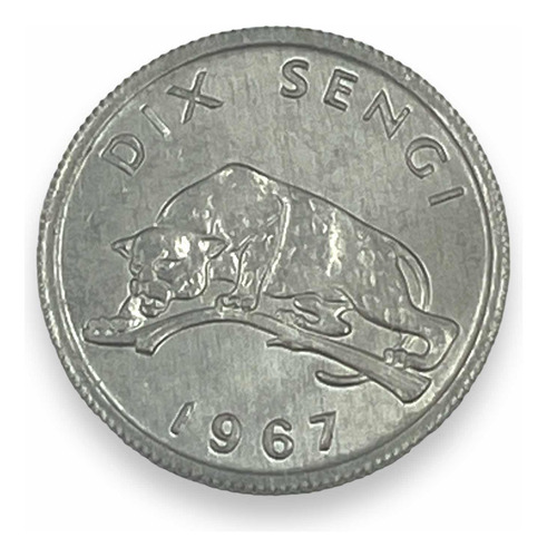 Moneda De 10 Sengi República Democrática Del Congo Africa (Usado)