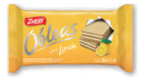 Obleas Zupay Obleas Zupay  limón sin sal 2800 g pack x 56