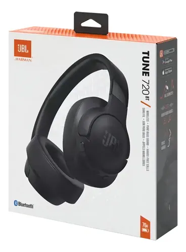 Fones De Ouvido Sem Fio Bluetooth Jbl Tune 720bt Preto | Frete grátis
