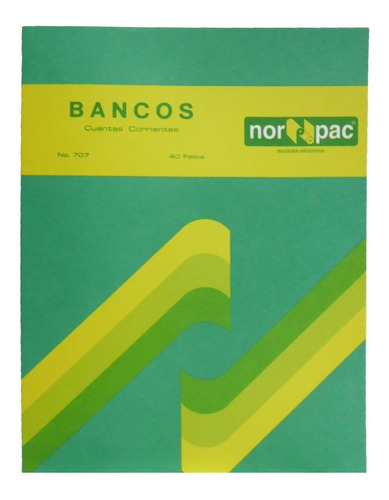 Libro Bancos Cuentas Corrientes Nro 707 X40 Folios Norpac