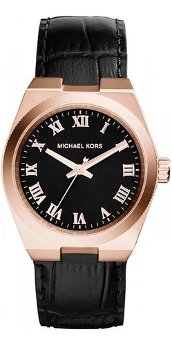 Michael Kors Channing Dial Negro Rose Gold-tone Reloj