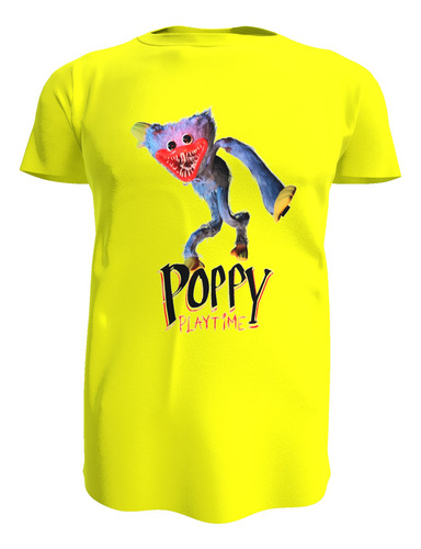 Polera Infantil Huggy Wuggy, Poppy Playtime 