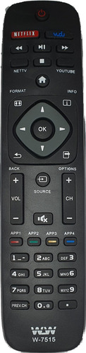 10 Controle Remoto Philips Smart Com Tecla Netflix 55pfl6900